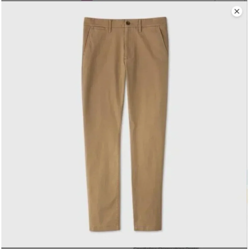 Goodfellow & Co Mens Skinny Chino Pants 42x34 Khaki Slim Fit Stretch NEW NWT - Picture 11 of 11